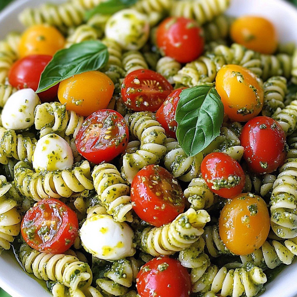 Pesto Pasta Salad Spring Food Ideas