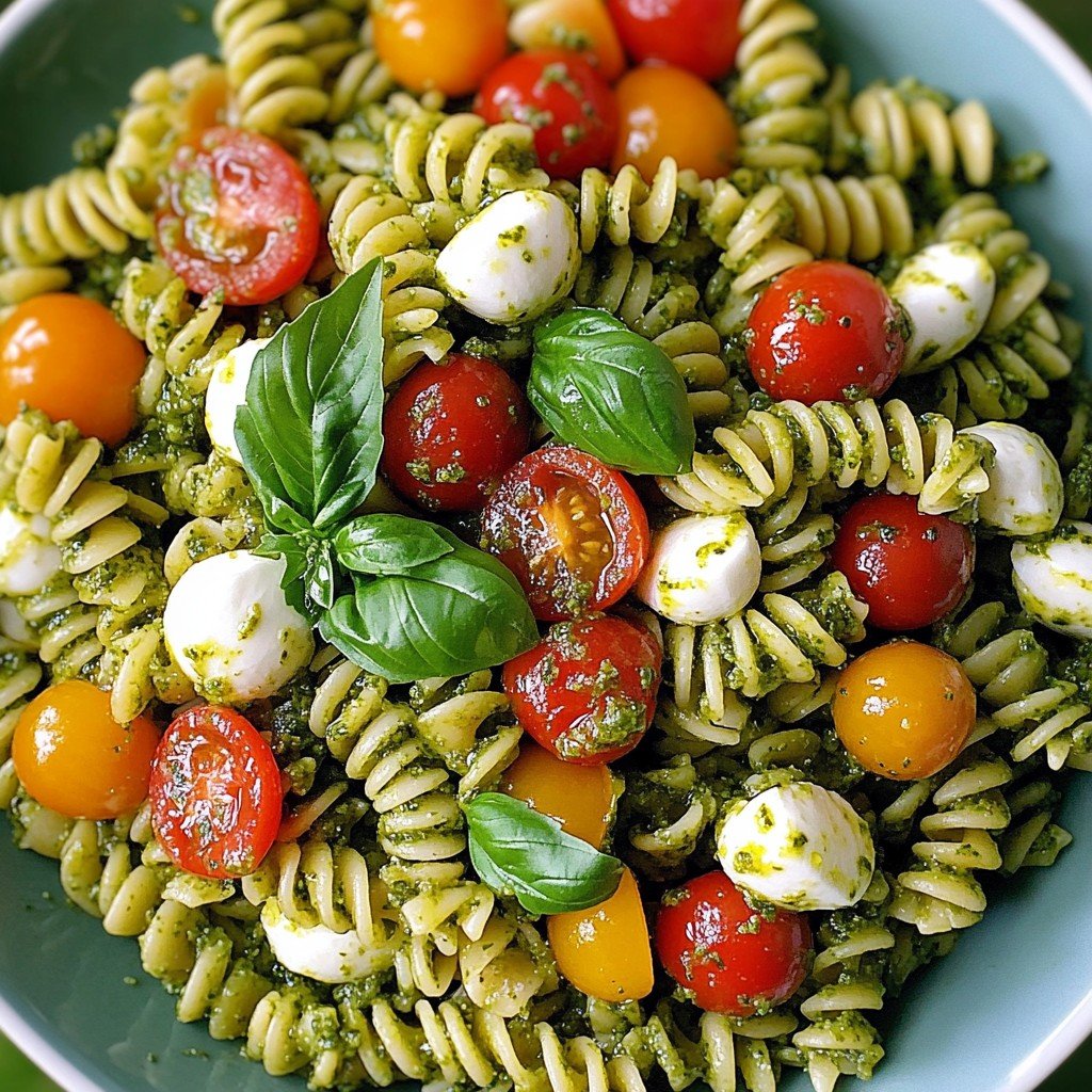 Pesto Pasta Salad Spring Food Ideas
