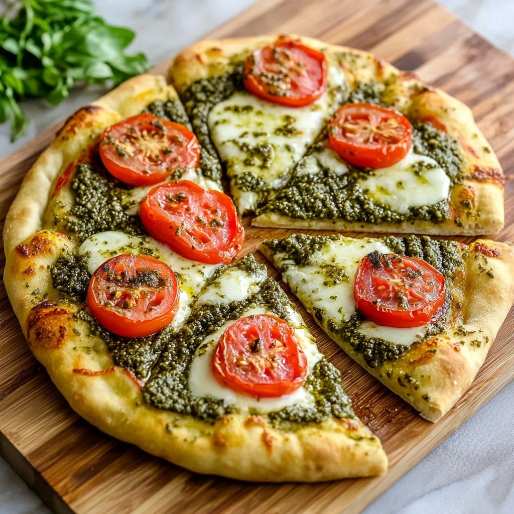 Pesto Pizza Neopolitan Style