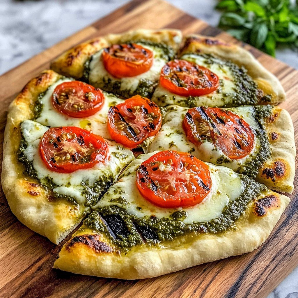 Pesto Pizza Neopolitan Style