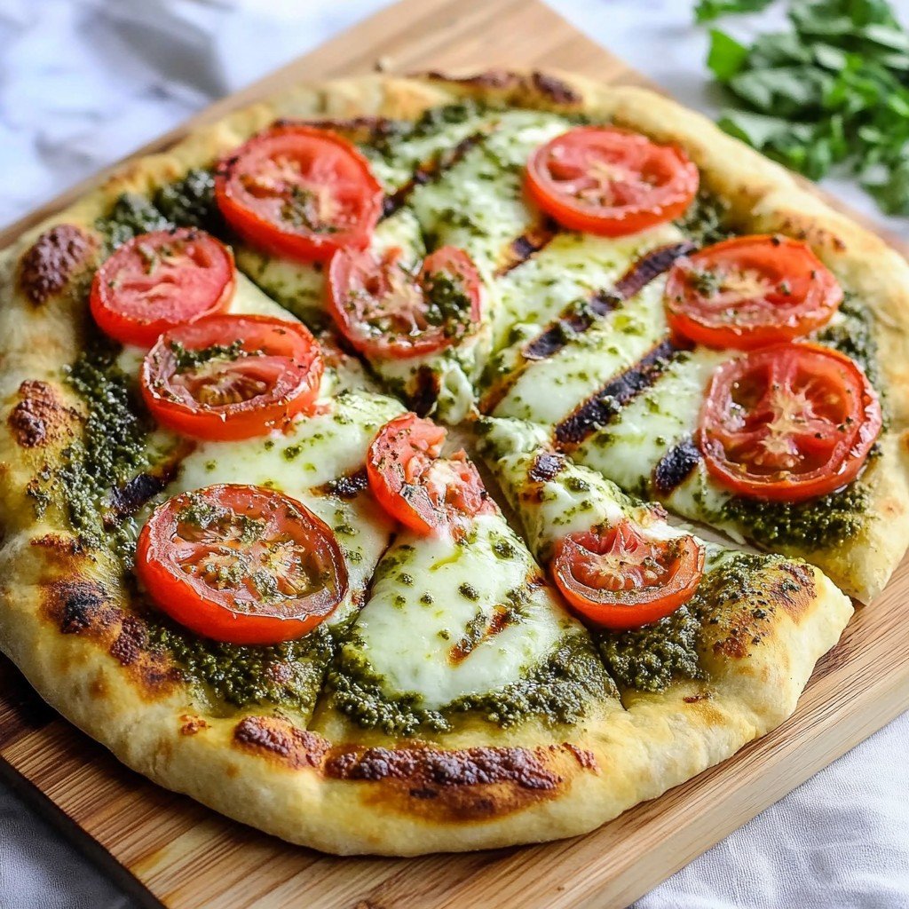 Pesto Pizza Neopolitan Style