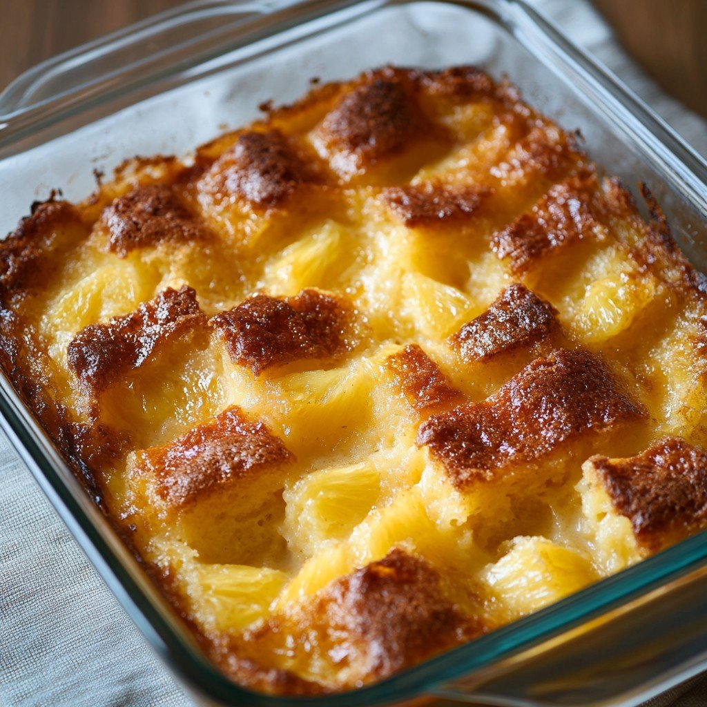 Pineapple Bread Pudding Picnic Food Ideas