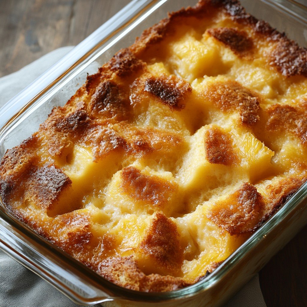 Pineapple Bread Pudding Picnic Food Ideas