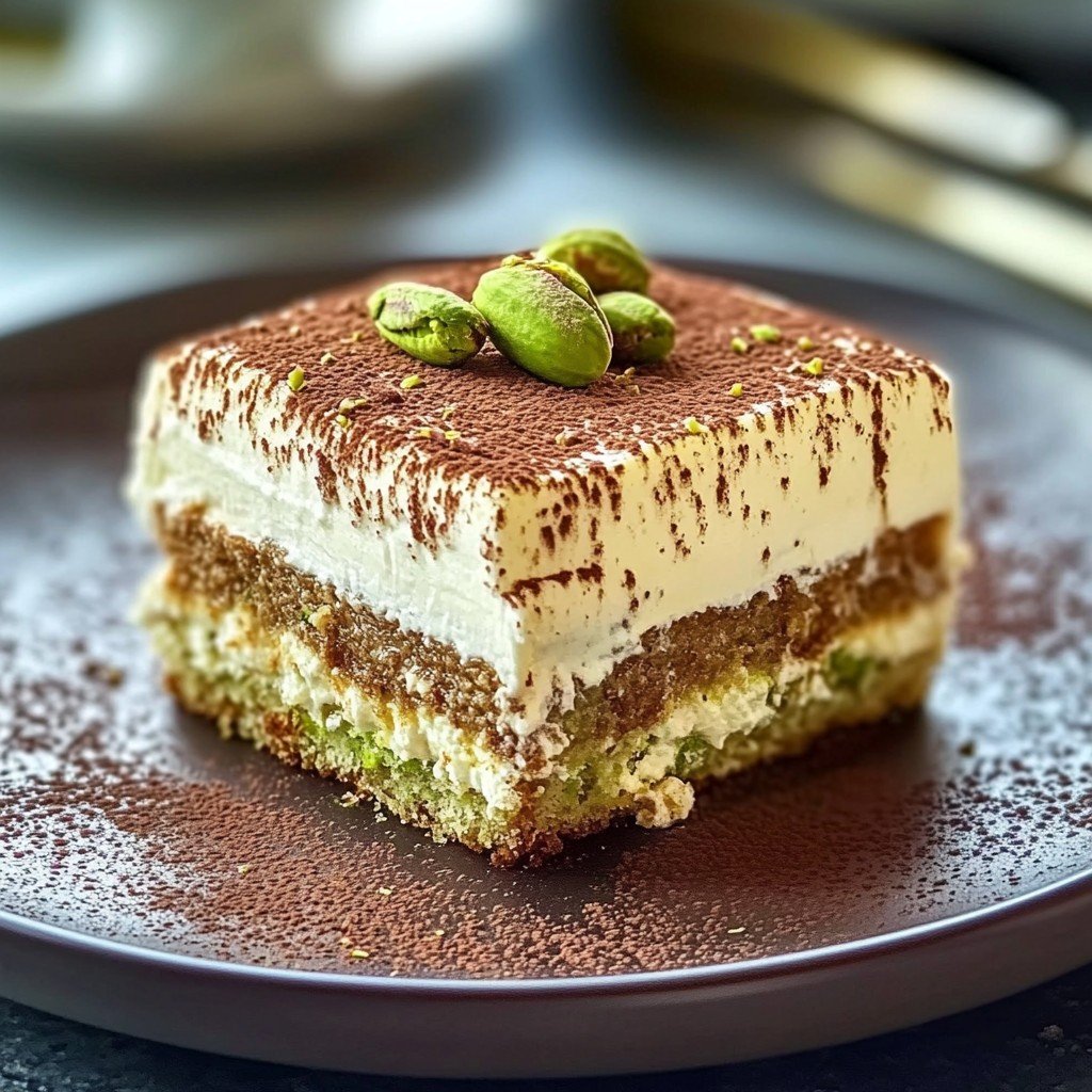 Pistachio Tiramisu Easy Deserts