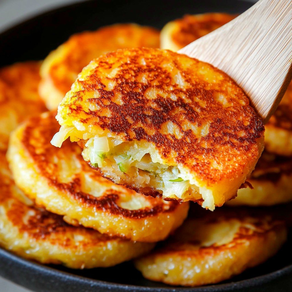 Potato Cakes Cabbage Filling Picnic Side Dishes