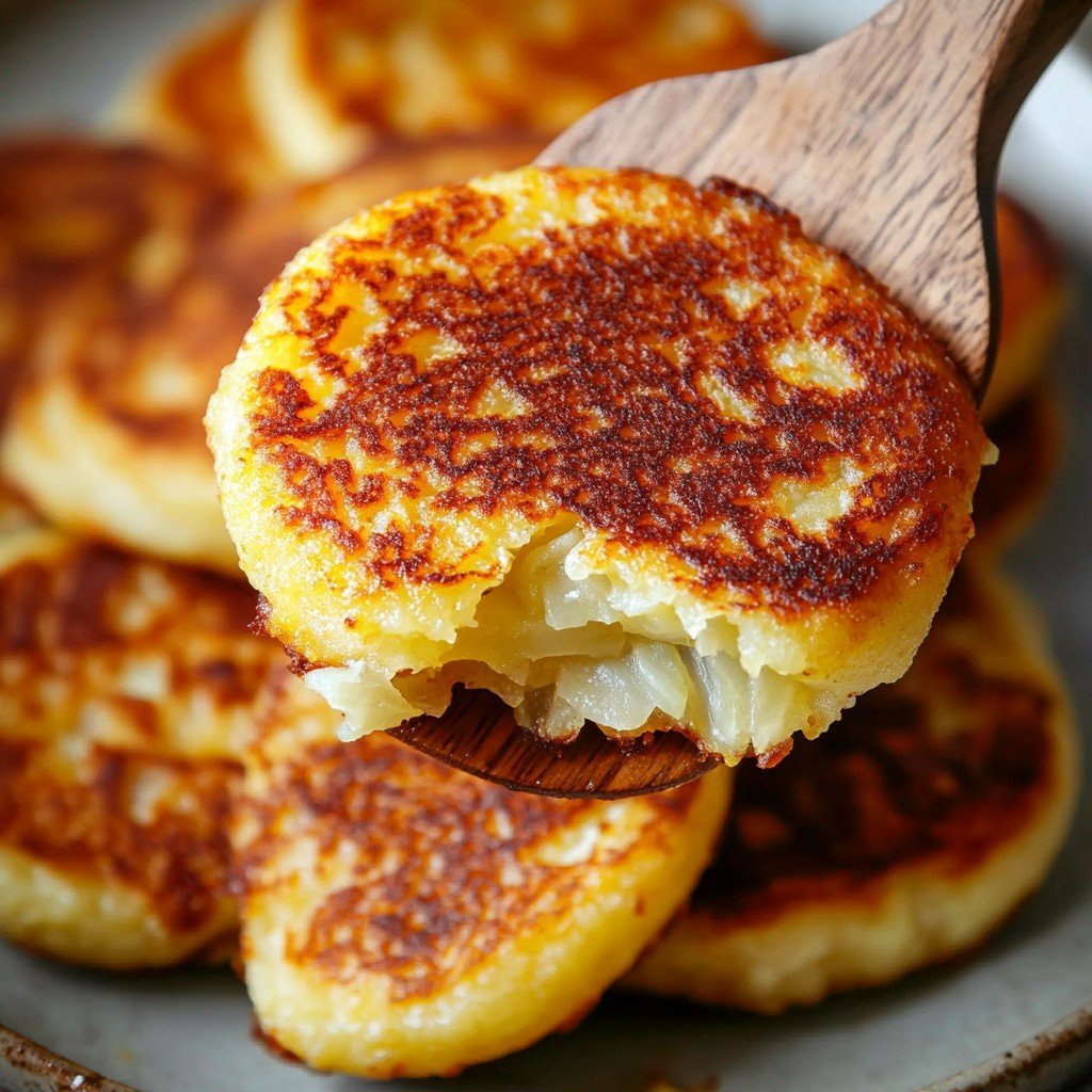 Potato Cakes Cabbage Filling Picnic Side Dishes
