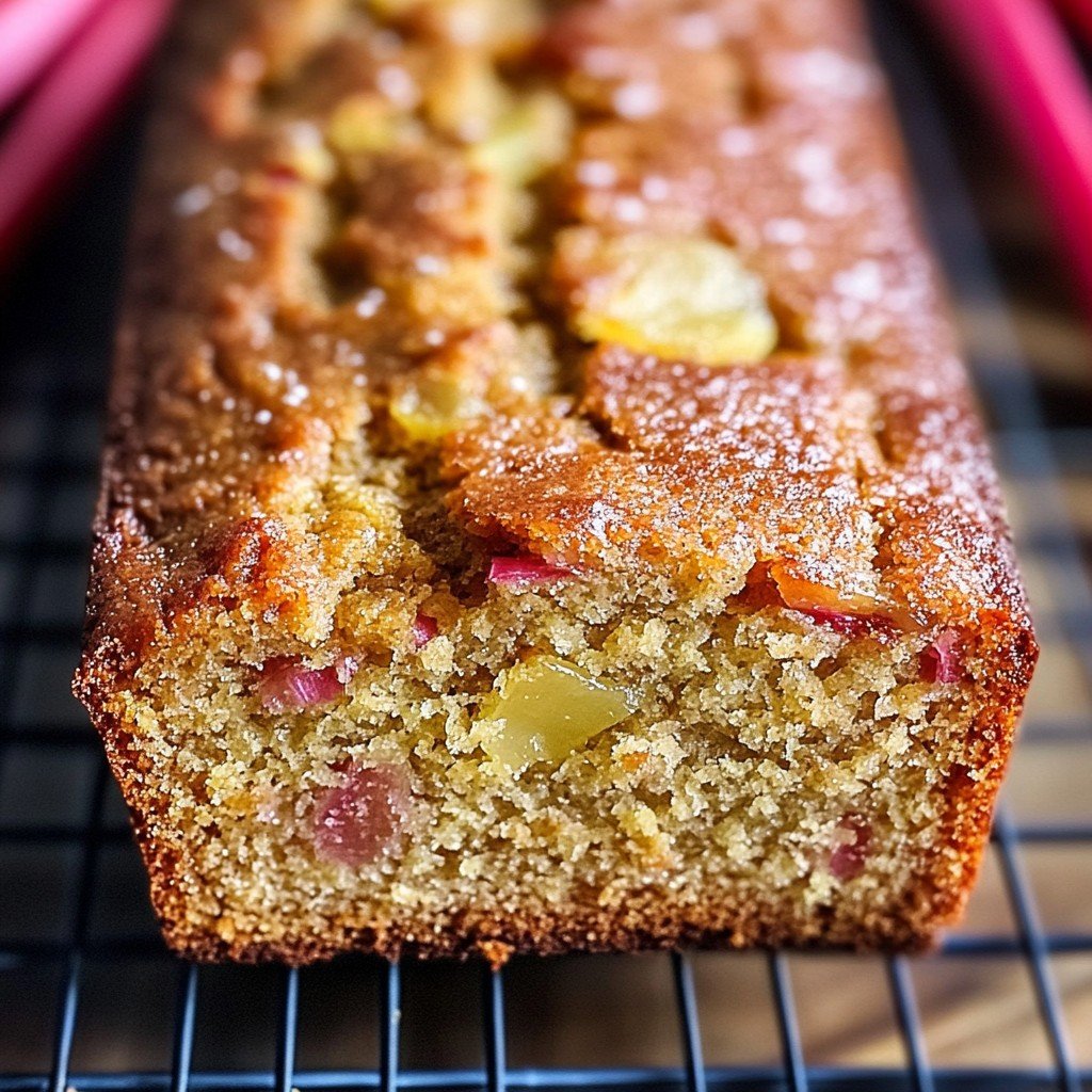 Rhubarb Bread Spring Baking Recipes