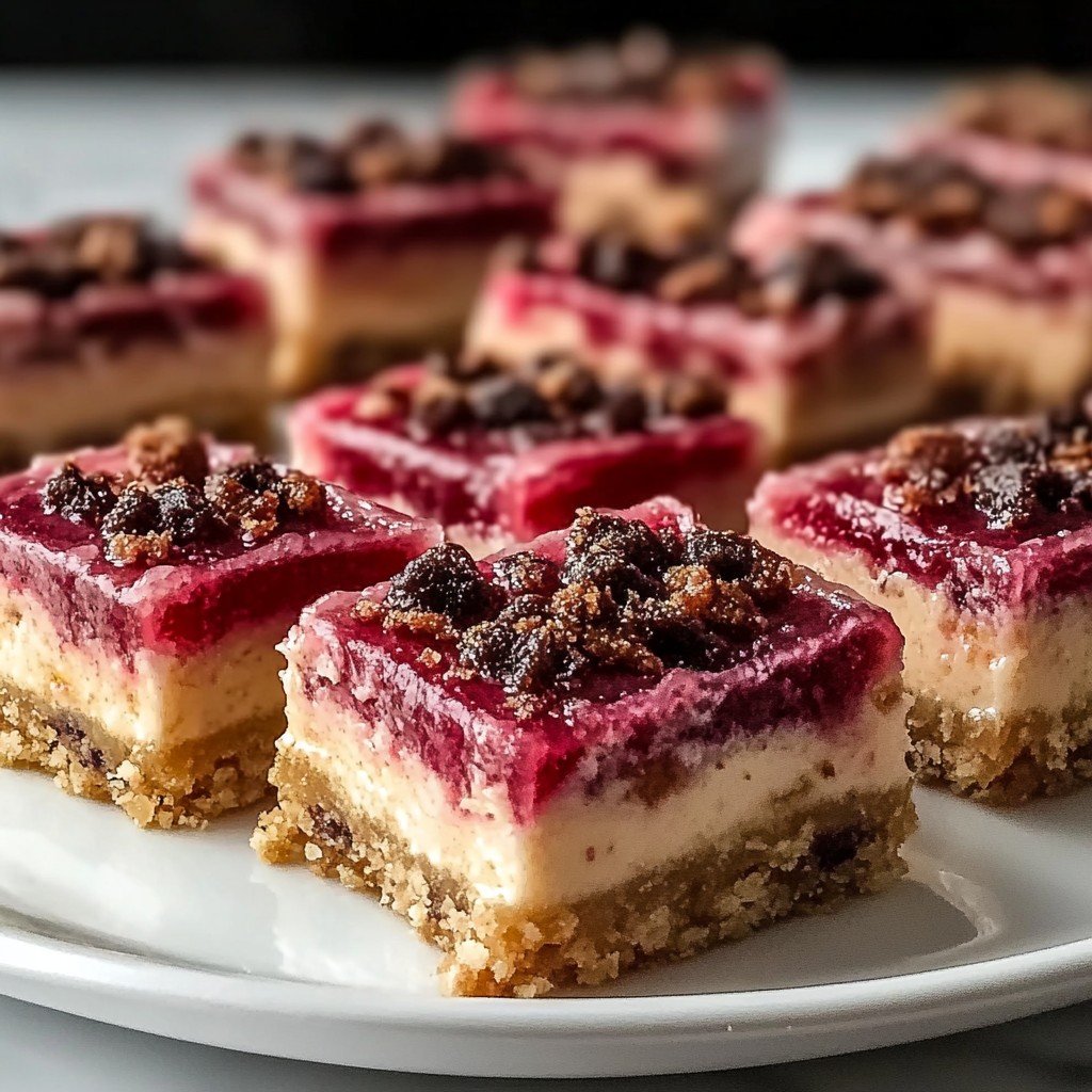 Rhubarb Cheesecake Squares Spring Baking