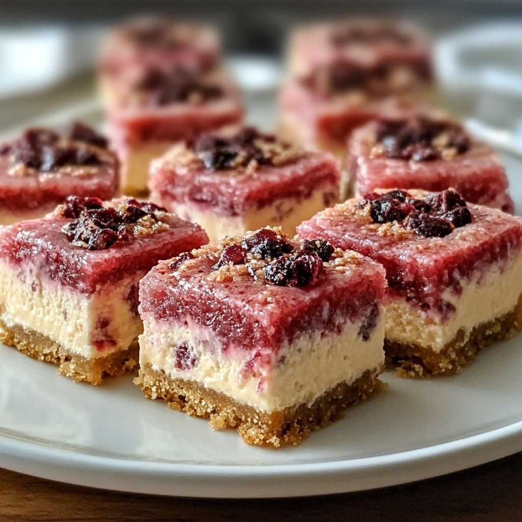 Rhubarb Cheesecake Squares Spring Baking