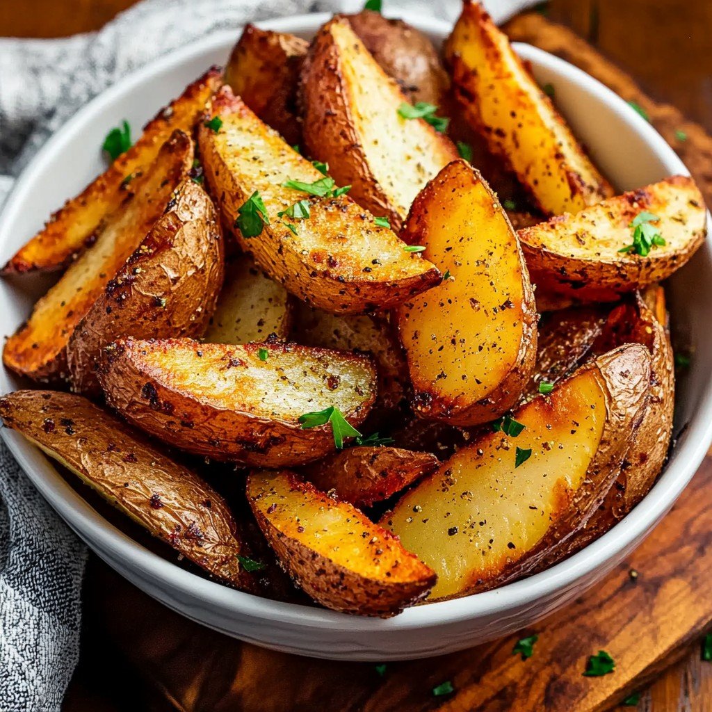 Roasted Potato Wedges Easy