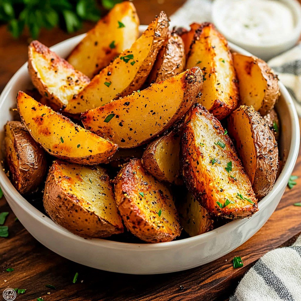Roasted Potato Wedges Easy