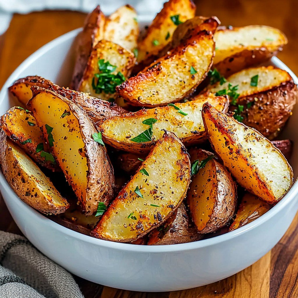 Roasted Potato Wedges Easy