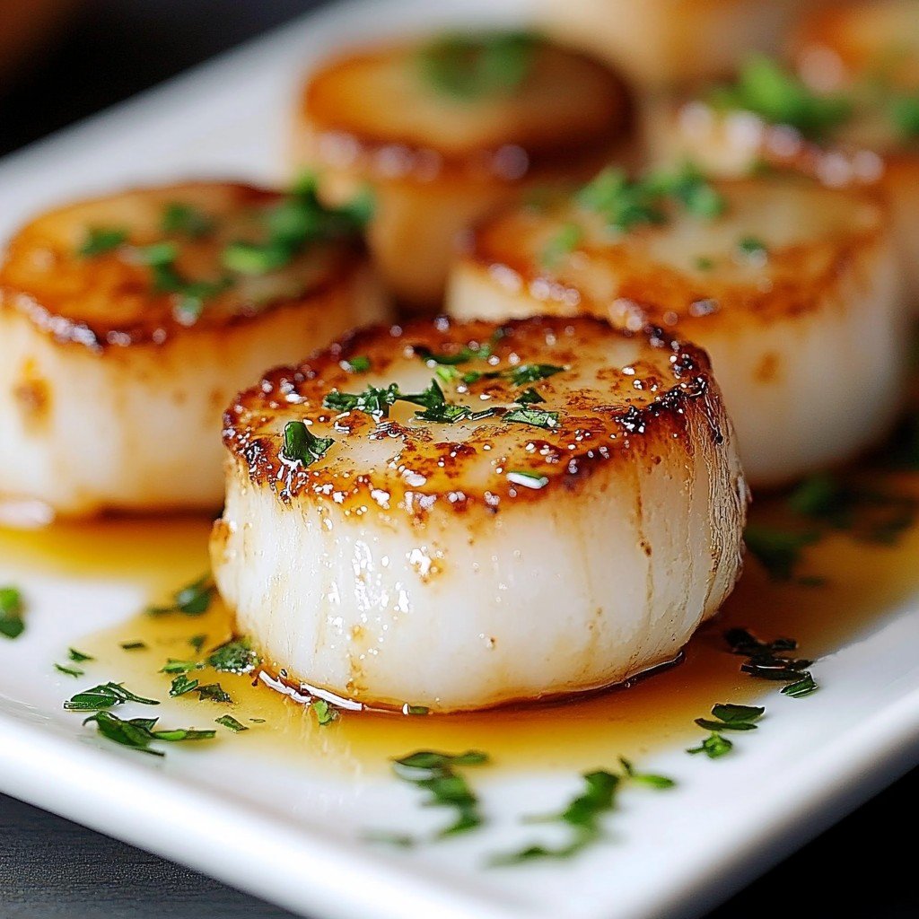 Seared Scallops Muckbang Style