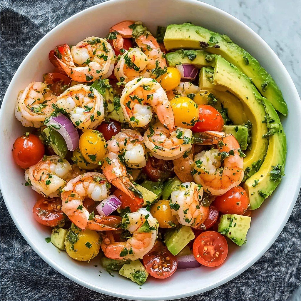 Shrimp Avocado Salad Healthy Spring Food