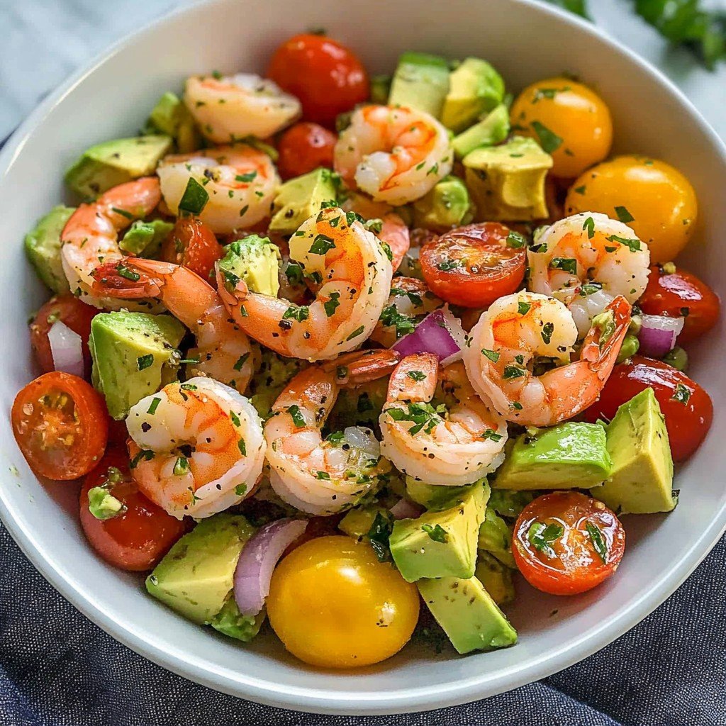 Shrimp Avocado Salad Healthy Spring Food