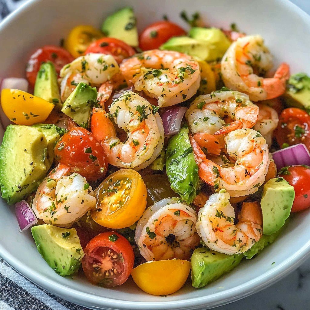Shrimp Avocado Salad Healthy Spring Food
