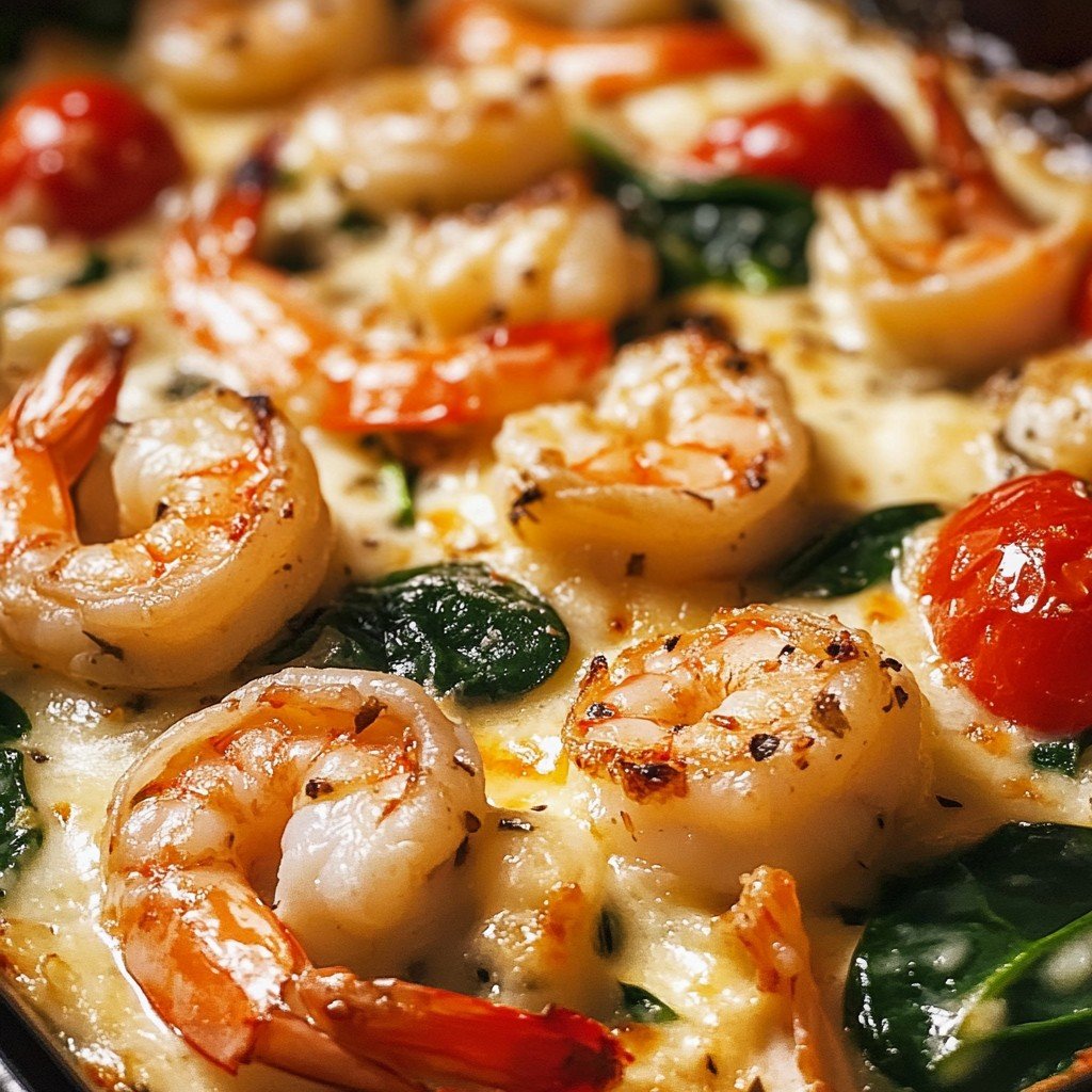 Shrimp Tuscan Bake Keto Creamy