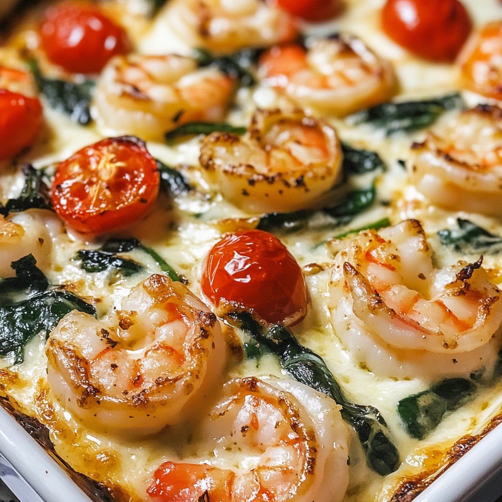 Shrimp Tuscan Bake Keto Creamy