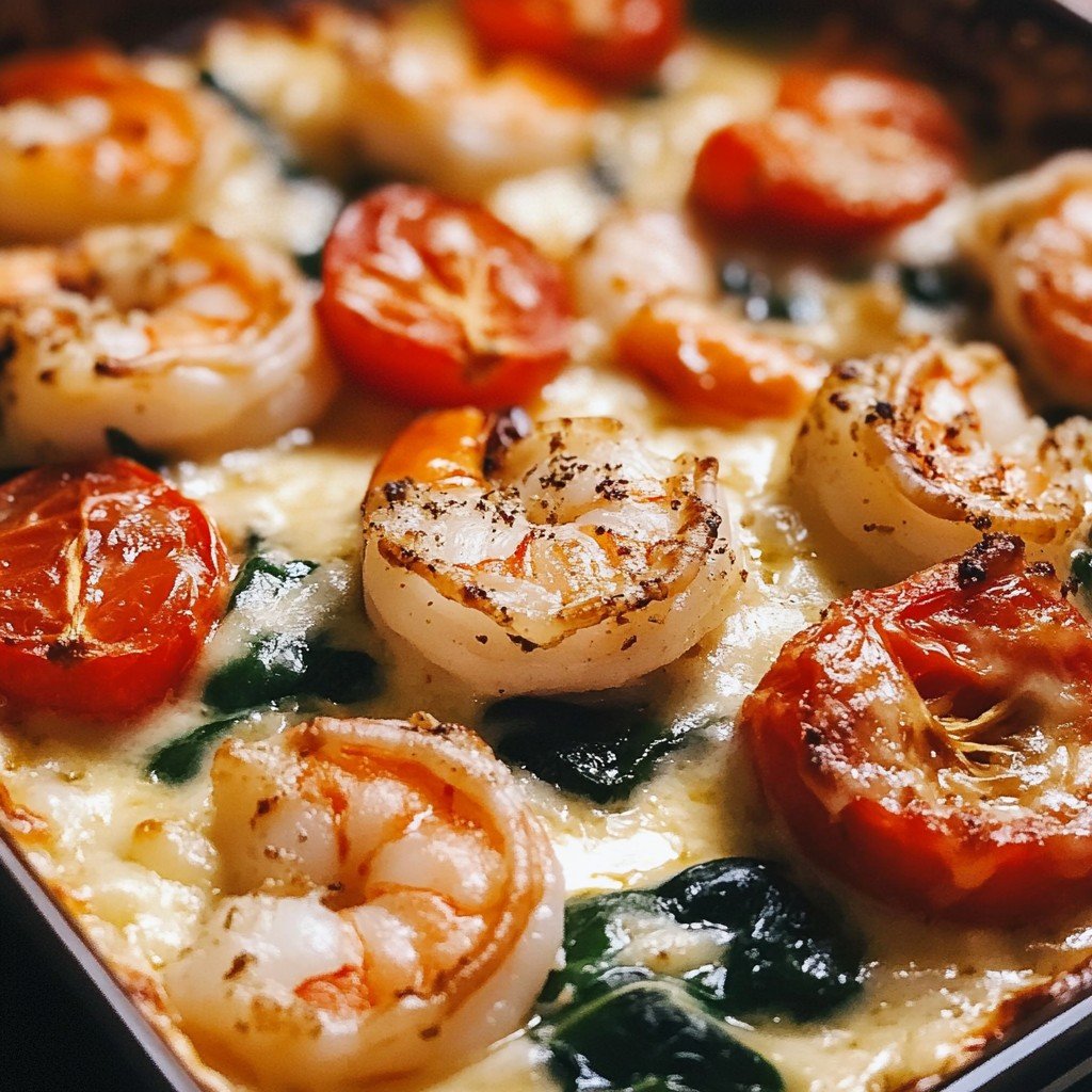 Shrimp Tuscan Bake Keto Creamy