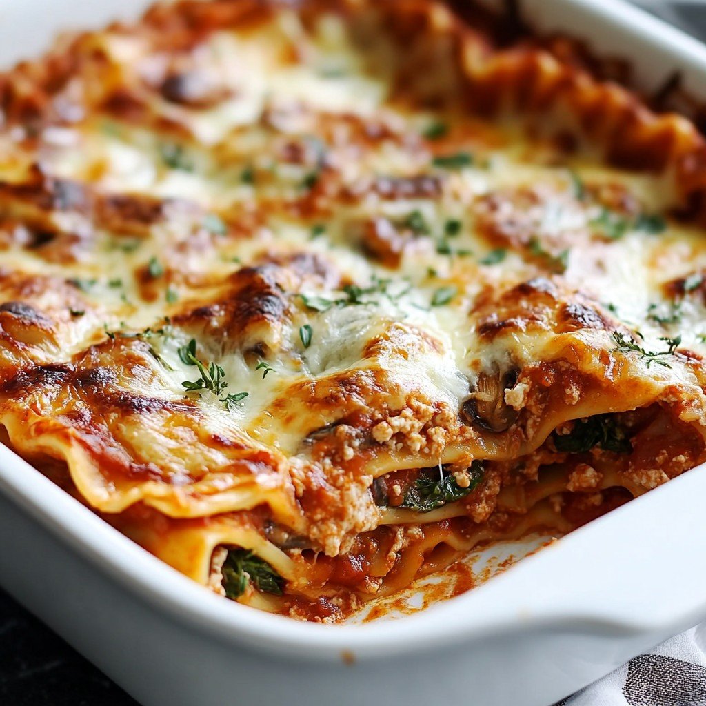 Skinny Spinach Lasagna Healthy Spring Dinner