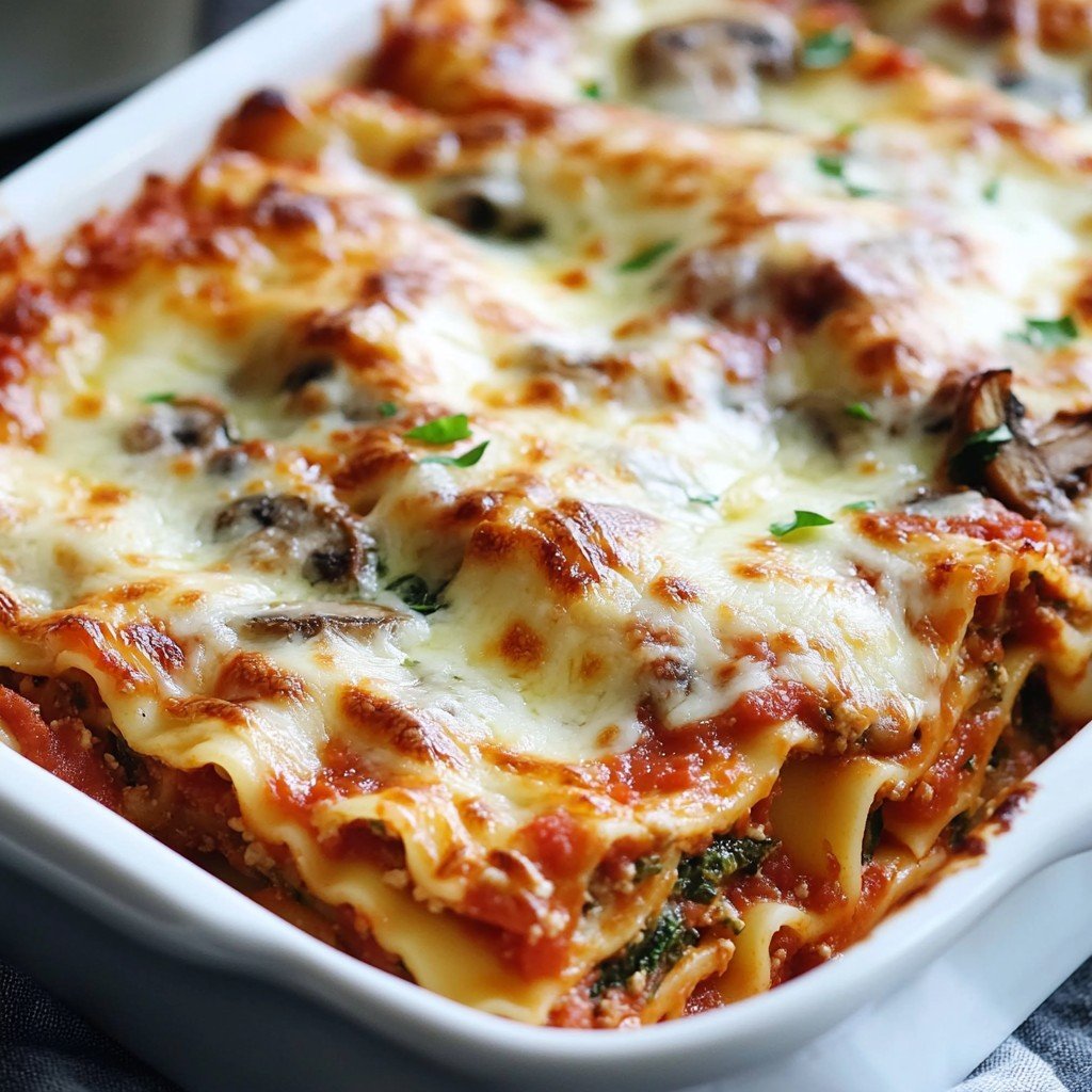 Skinny Spinach Lasagna Healthy Spring Dinner