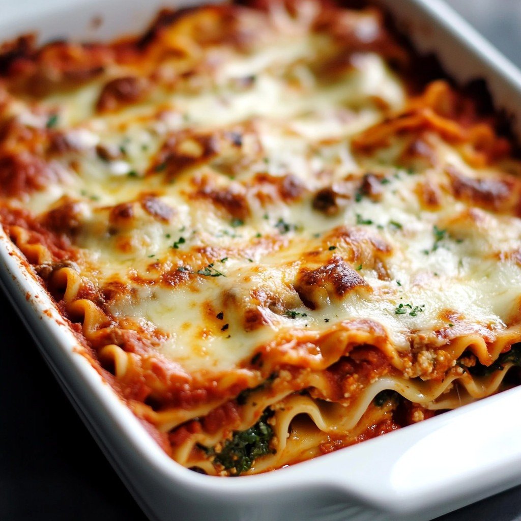 Skinny Spinach Lasagna Healthy Spring Dinner
