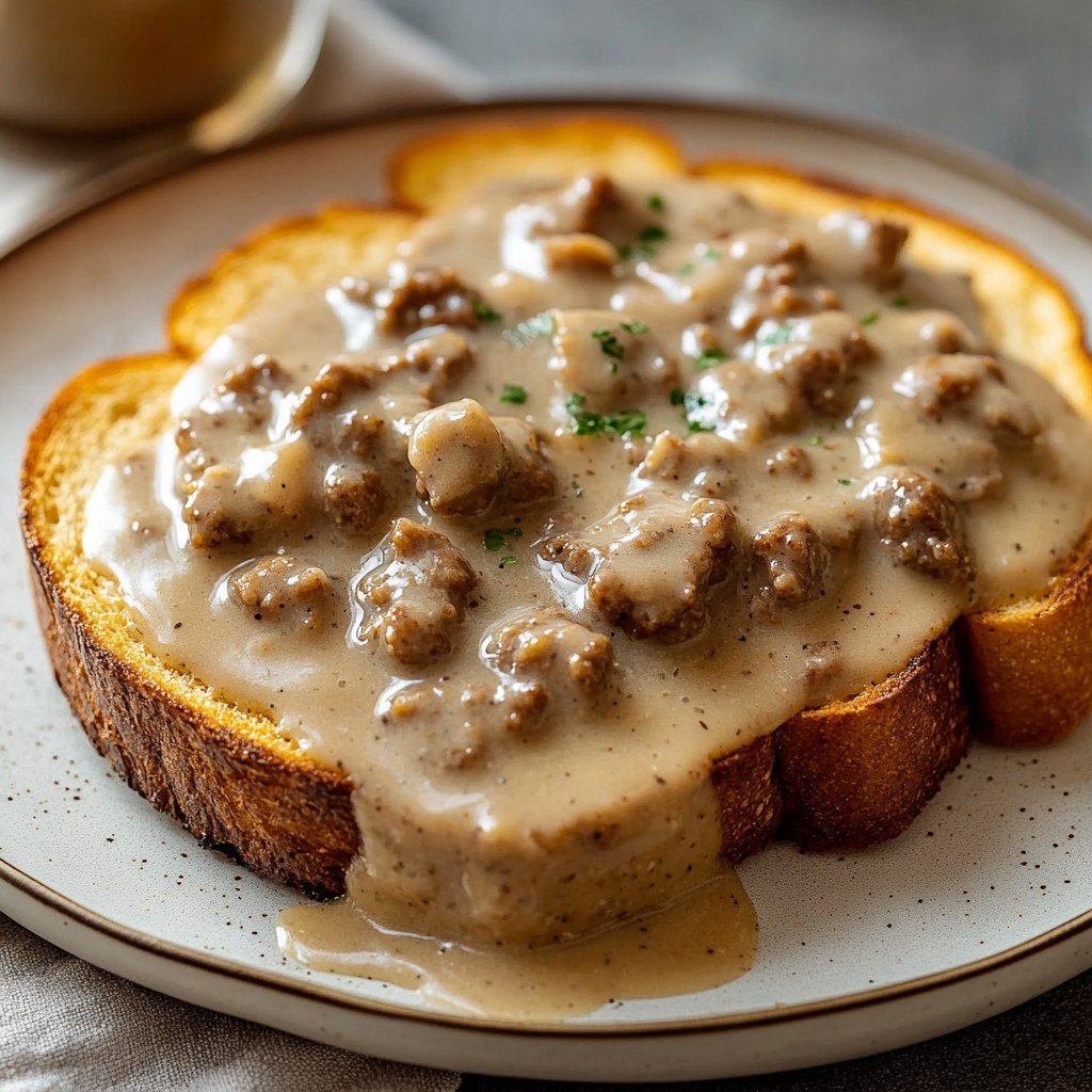Slow Cooker Hamburger Gravy Comfort Dinner