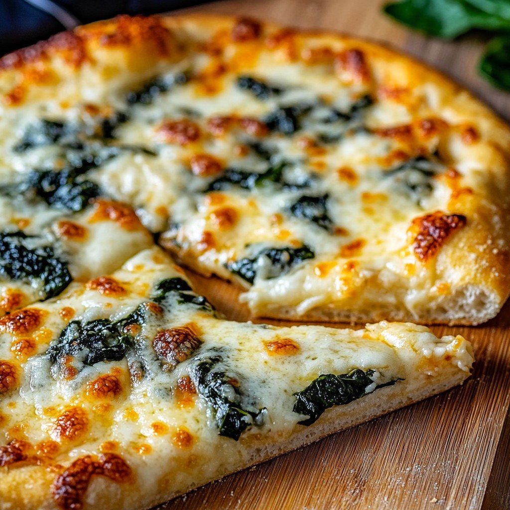 Spinach Pizza Homemade Neopolitan