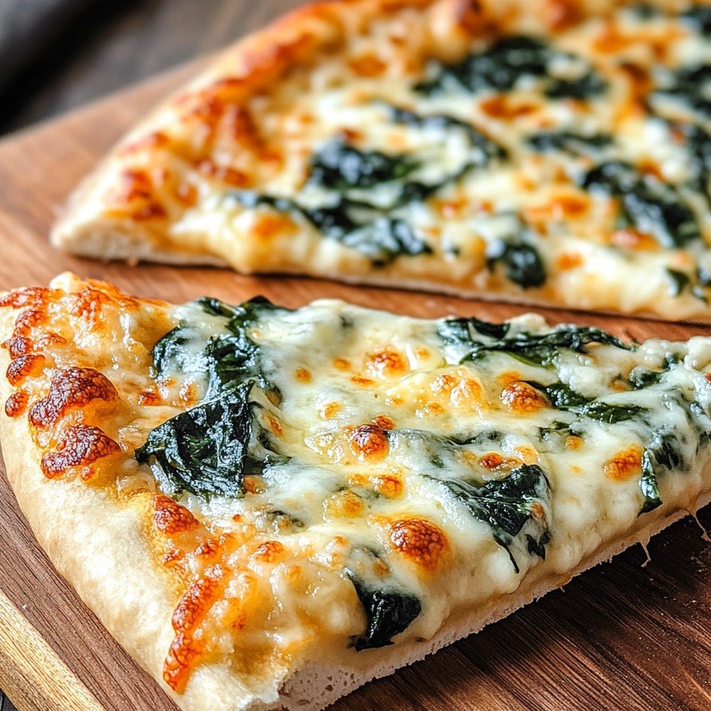 Spinach Pizza Homemade Neopolitan