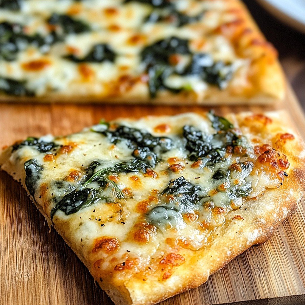 Spinach Pizza Homemade Neopolitan