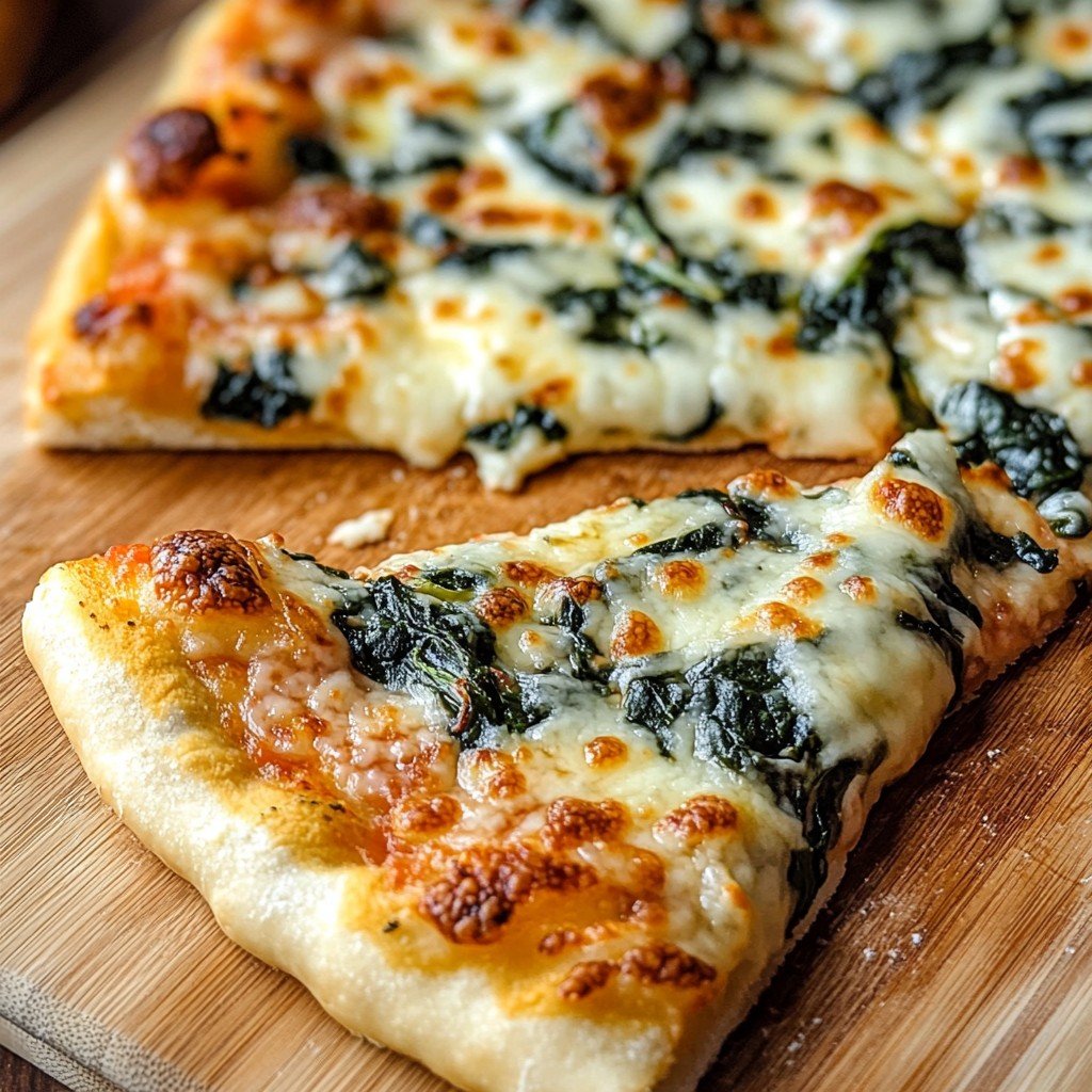 Spinach Pizza Homemade Neopolitan