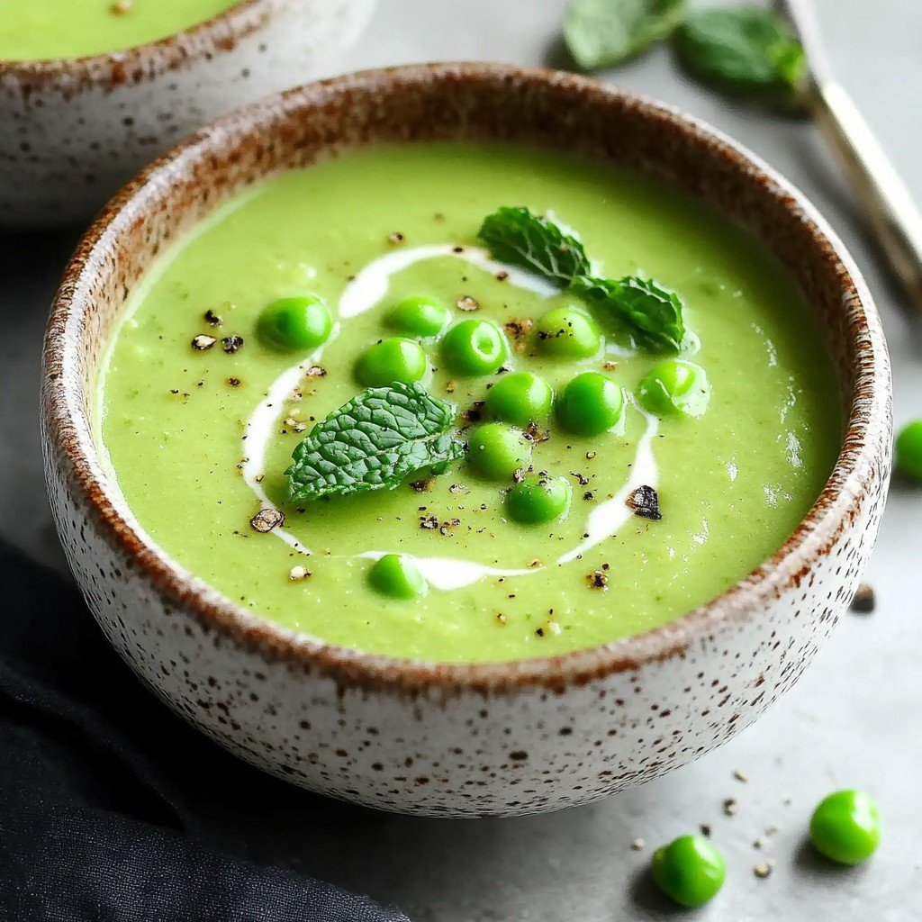 Spring Pea Mint Soup Fresh Spring Food