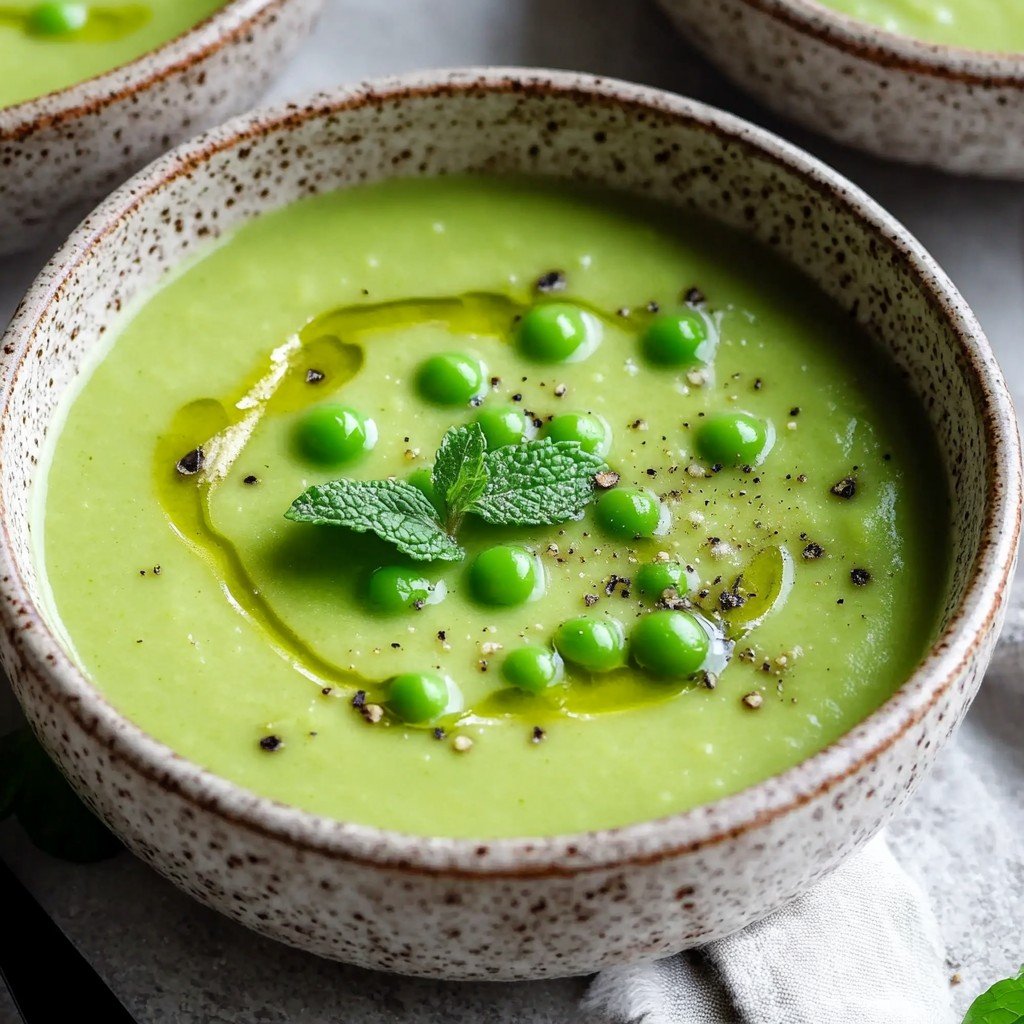 Spring Pea Mint Soup Fresh Spring Food