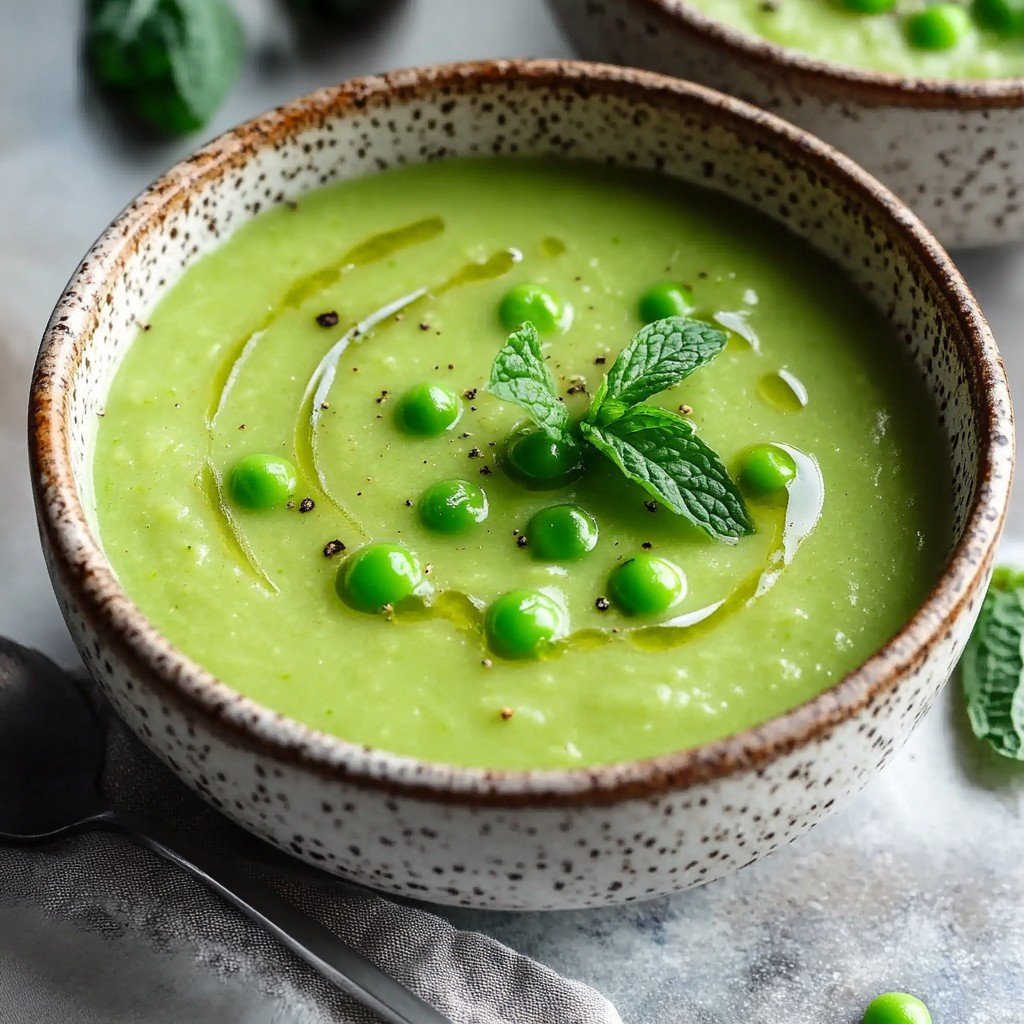 Spring Pea Mint Soup Fresh Spring Food