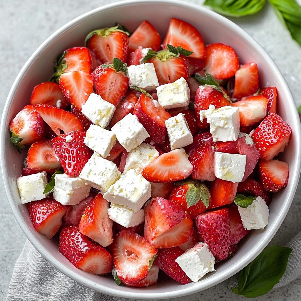 Strawberry Feta Salad Spring Food Ideas