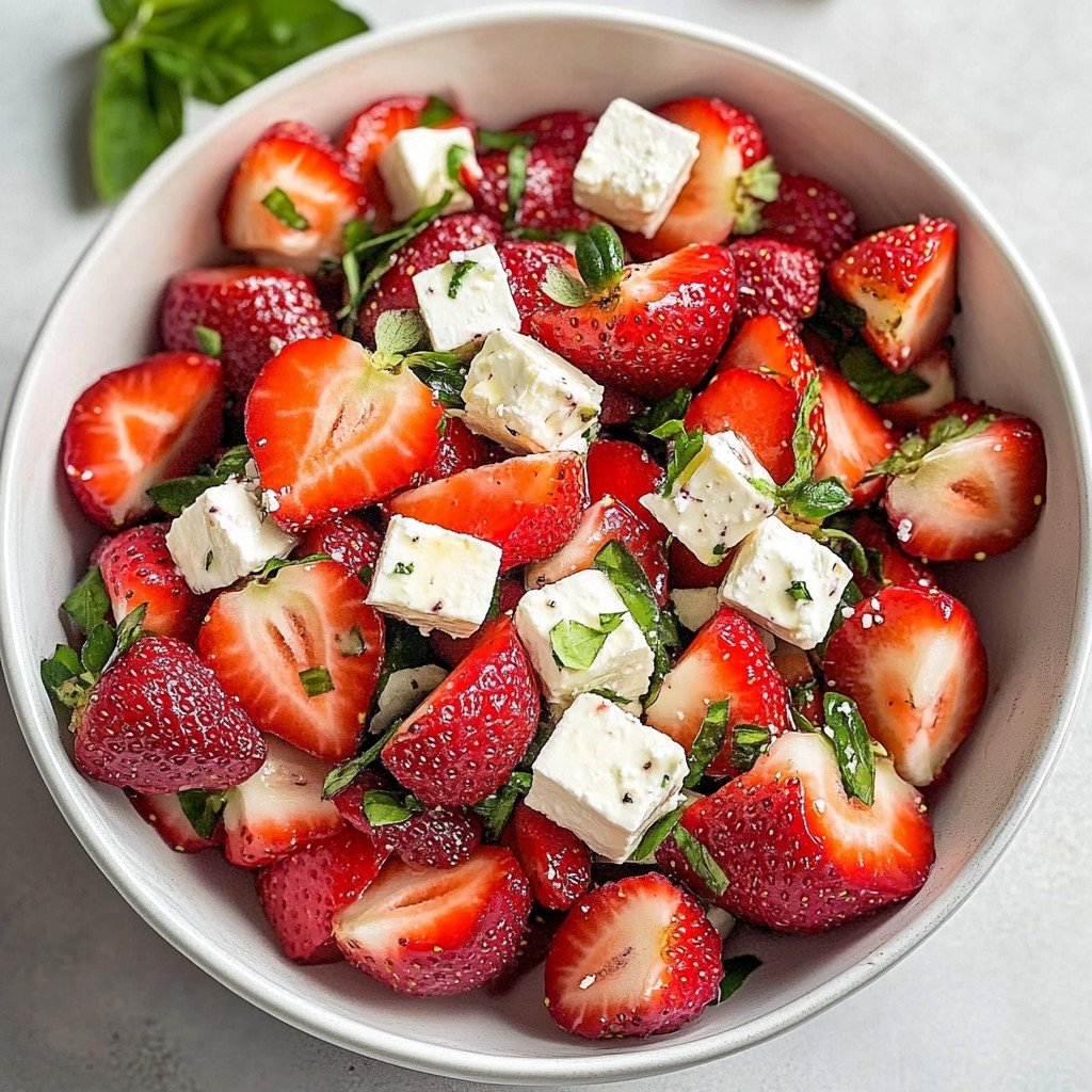Strawberry Feta Salad Spring Food Ideas