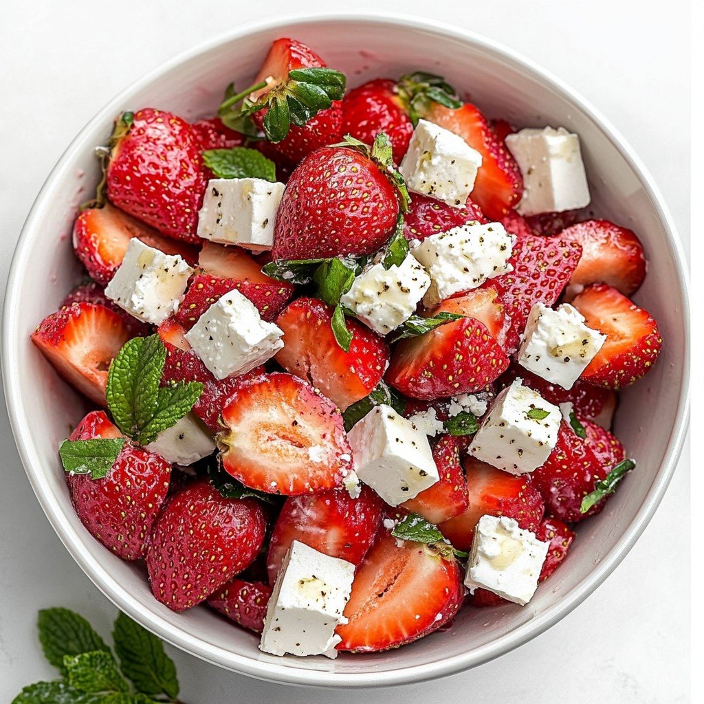 Strawberry Feta Salad Spring Food Ideas