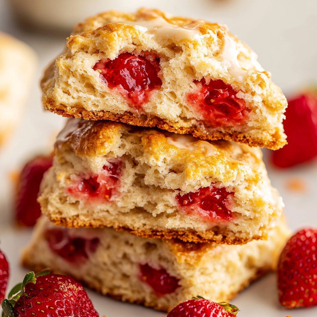 Strawberry Scones Spring Baking Treat