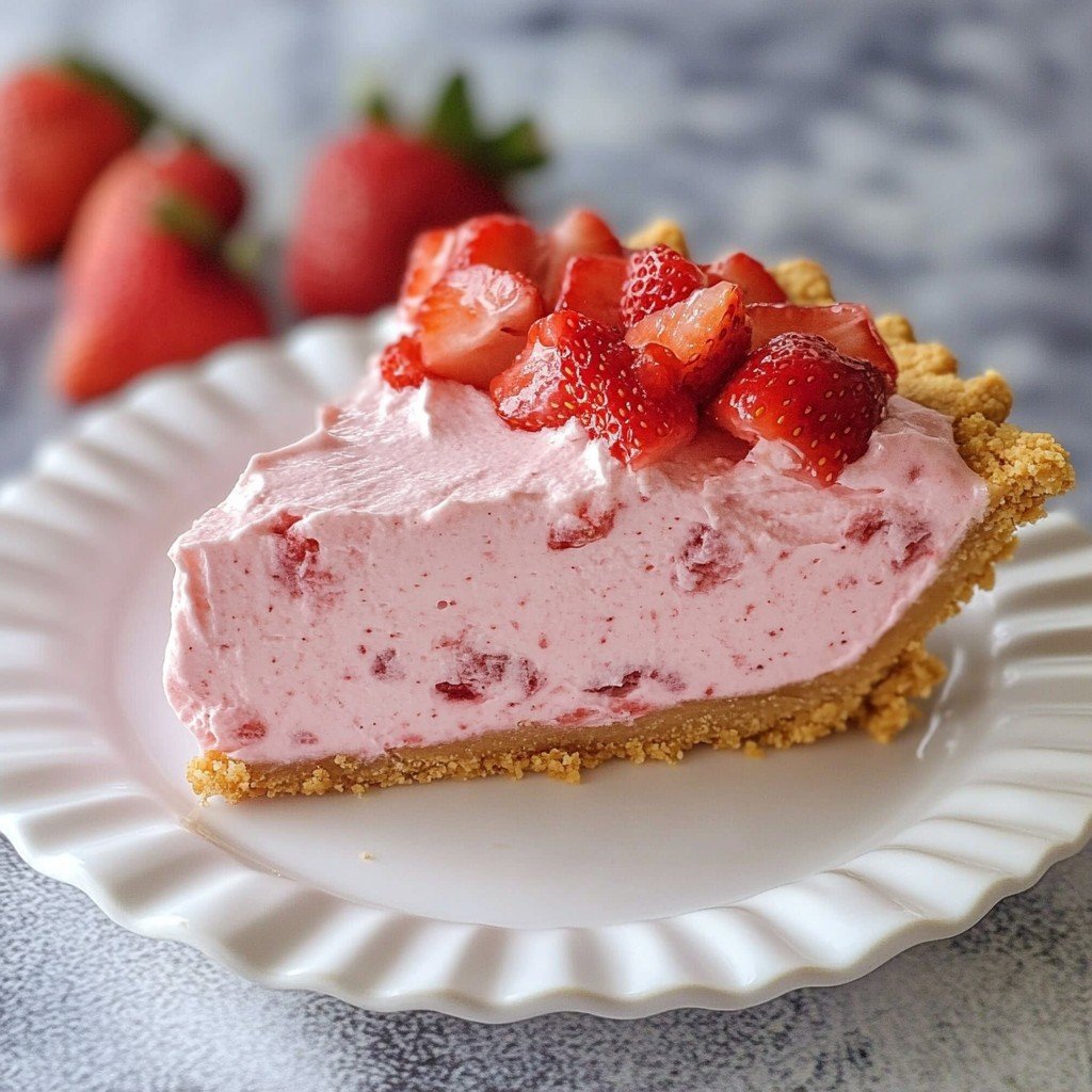 Strawberry Shortcake Freezer Pie Spring Baking