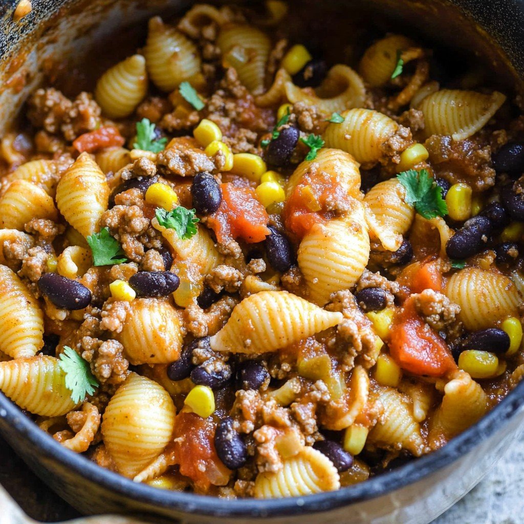 Taco Pasta One Pot Spring Dinner