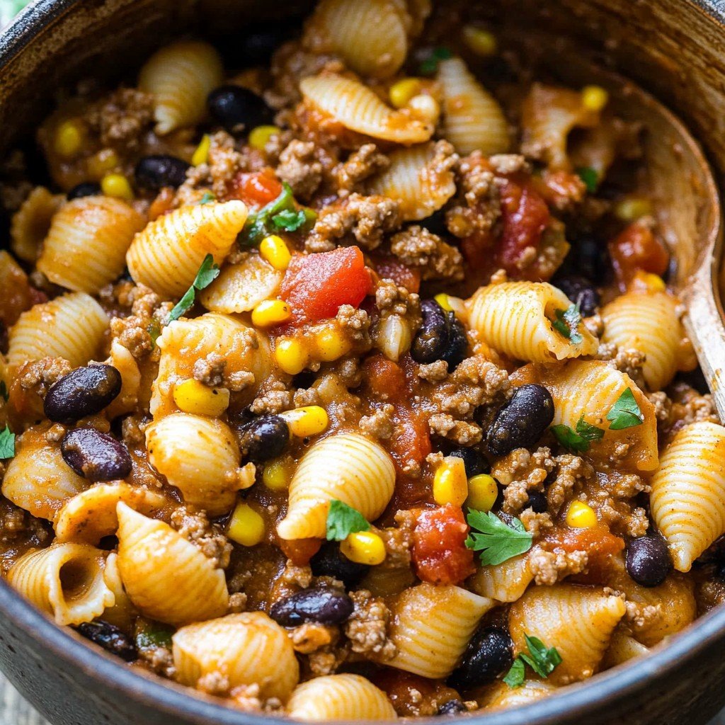 Taco Pasta One Pot Spring Dinner