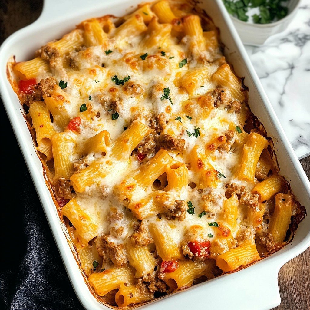 Turkey Pasta Bake Easy