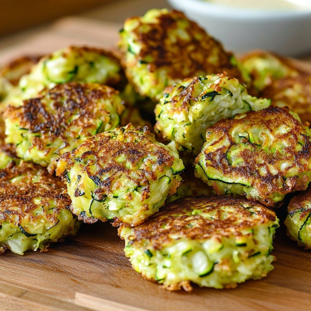 Zucchini Garlic Bites Easy Snack