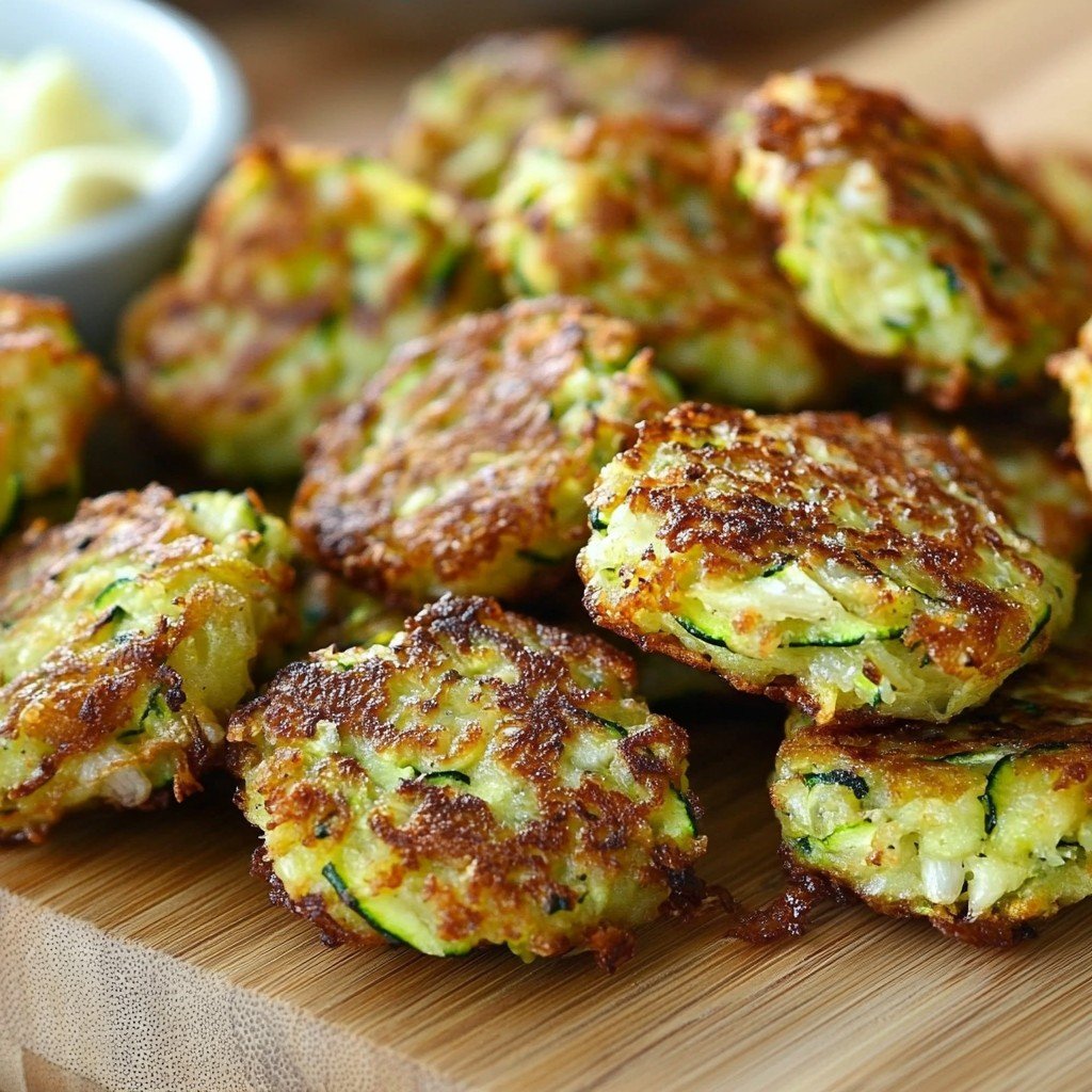 Zucchini Garlic Bites Easy Snack