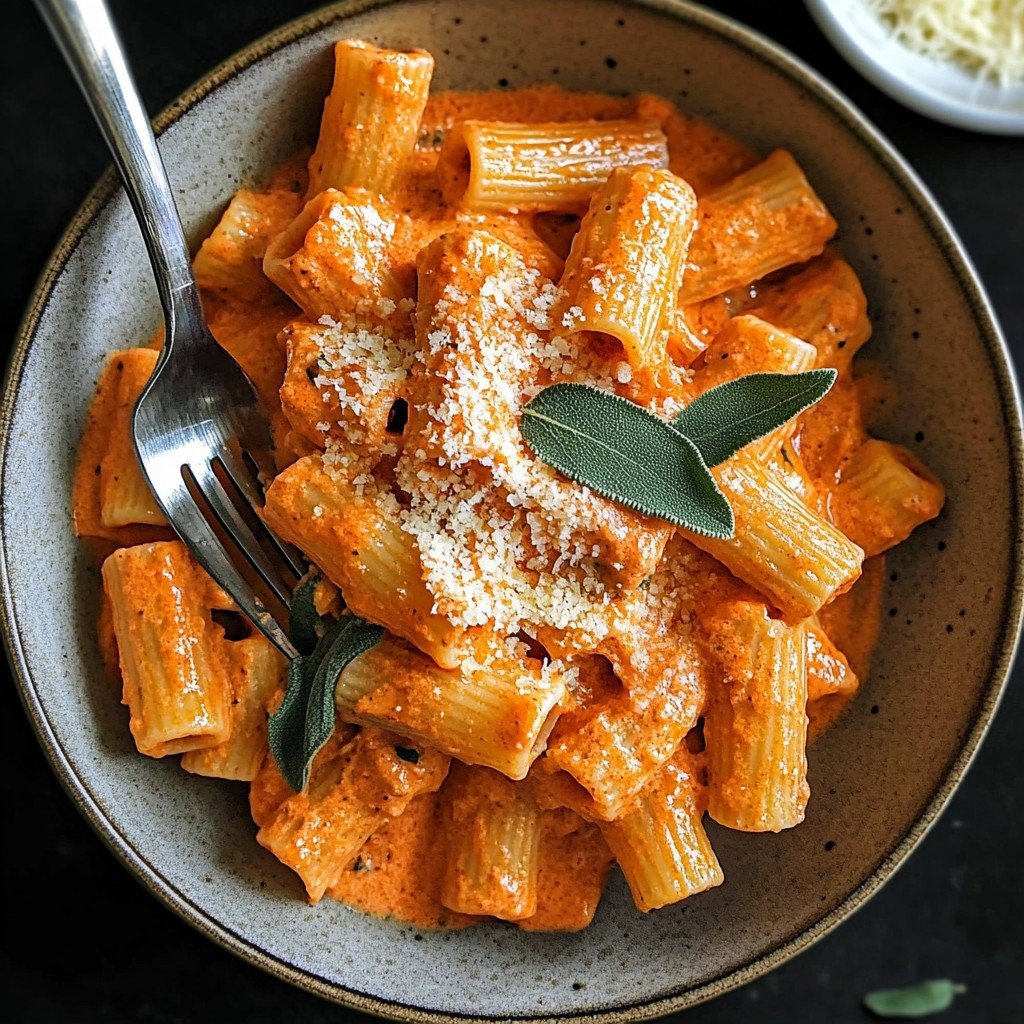 Roasted Red Pepper Pasta Summer Pasta