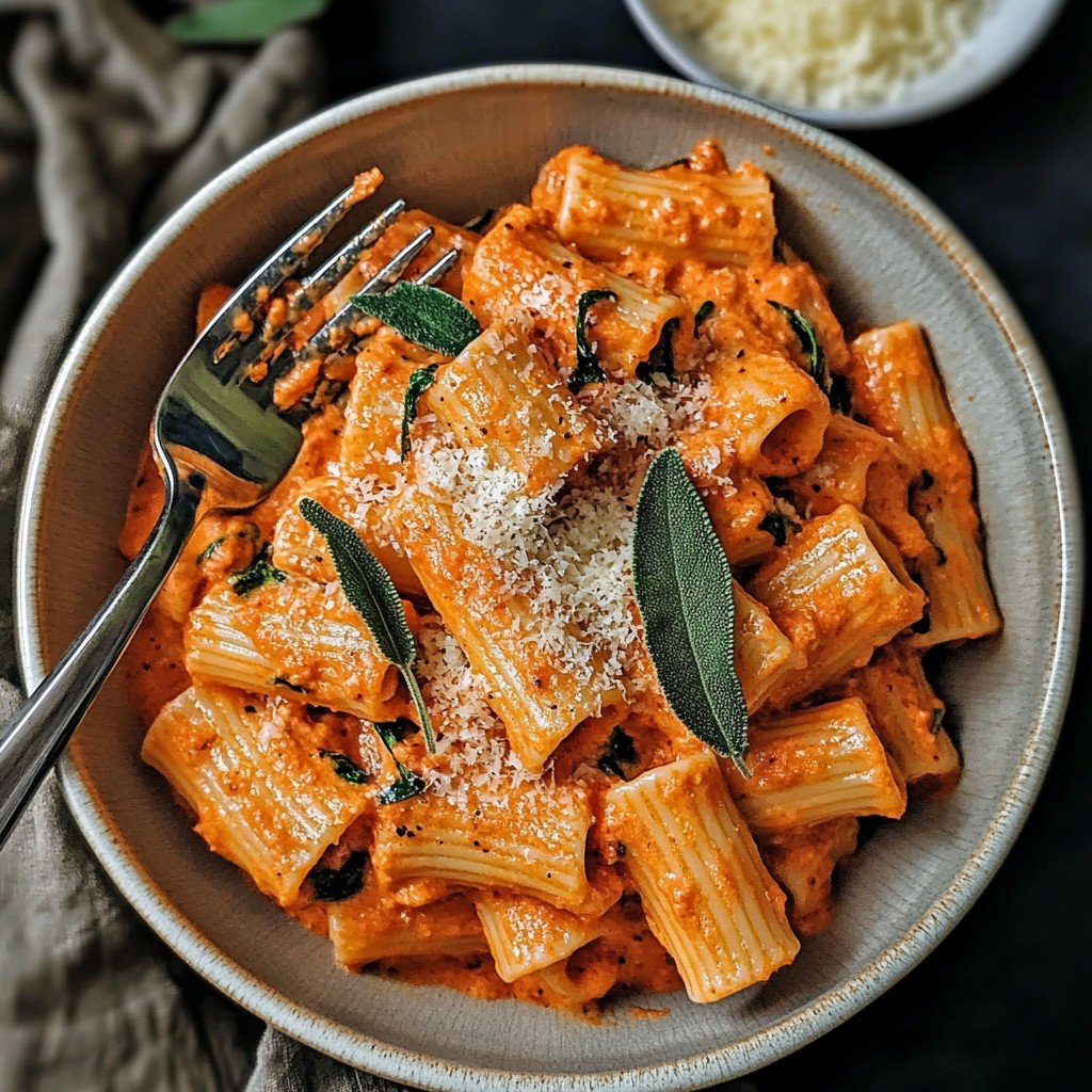 Roasted Red Pepper Pasta Summer Pasta