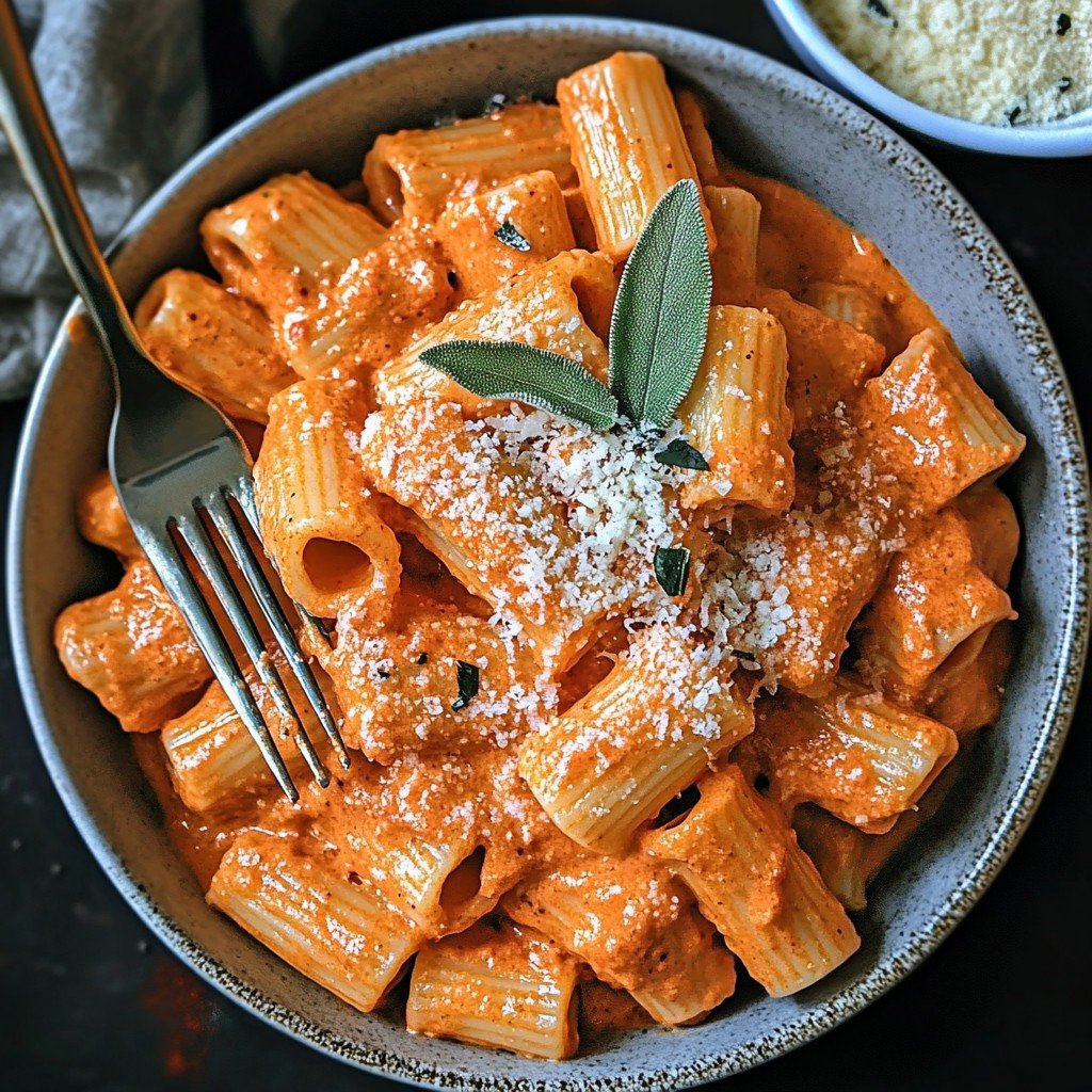 Roasted Red Pepper Pasta Summer Pasta